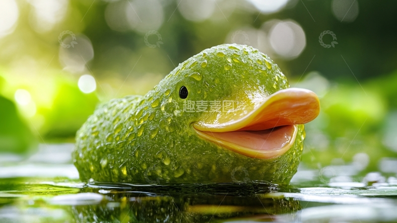 高清大图下载【趣麦麦图】小黄鸭壁纸