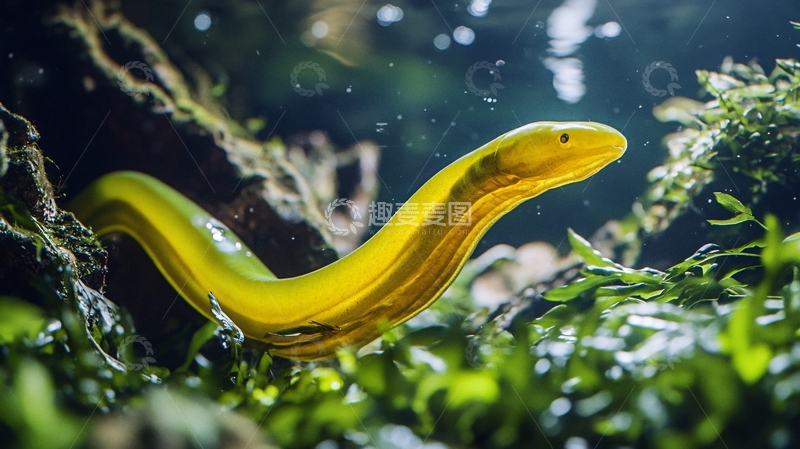 高清大图下载【趣麦麦图】黄带水蛇1