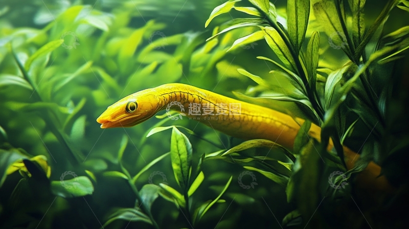 高清大图下载【趣麦麦图】黄色的眼镜蛇