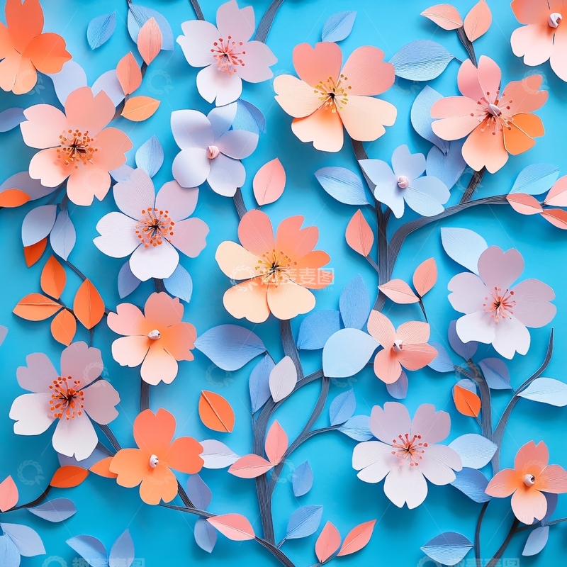 高清大图下载【趣麦麦图】纸花纸艺