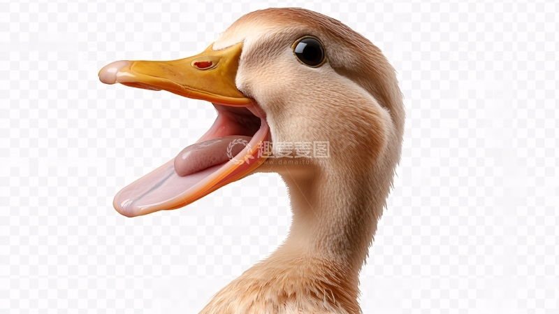 高清大图下载【趣麦麦图】鸭头插画