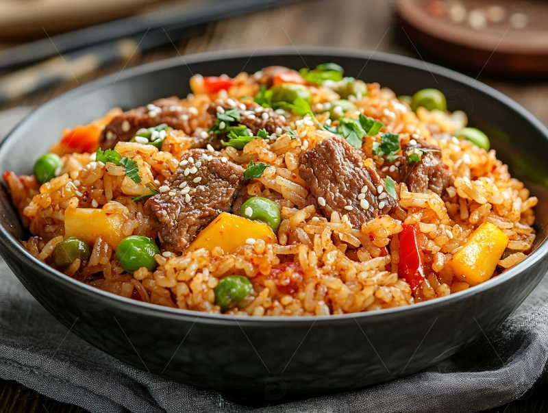 麻麻辣辣牛肉炒饭
