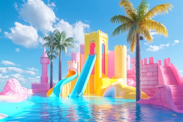 霓虹灯场景造型