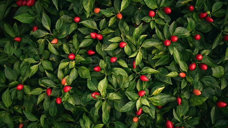 高清大图下载【趣麦麦图】冬青绿叶背景