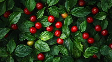 高清植物果实小红果树