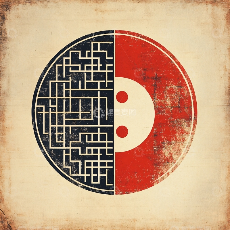 高清大图下载【趣麦麦图】太极设计
