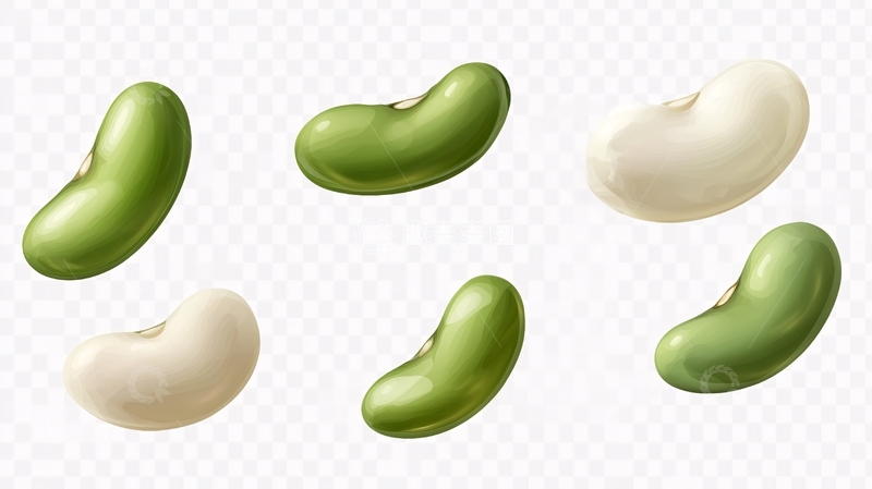 高清大图下载【趣麦麦图】黄豆写实插画