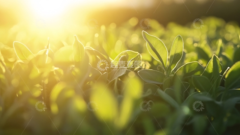 高清大图下载【趣麦麦图】阳光茶芽1