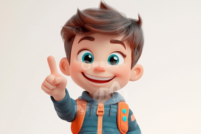 高清大图下载【趣麦麦图】小核桃博士竖大拇指