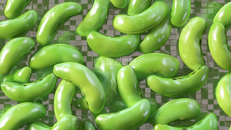 高清大图下载【趣麦麦图】蚕豆插画