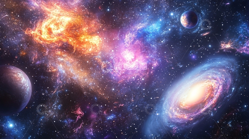 高清大图下载【趣麦麦图】星系演化图片