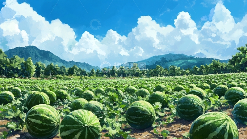 高清大图下载【趣麦麦图】高清瓜地