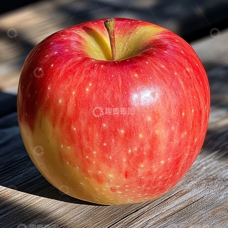 高清大图下载【趣麦麦图】条纹苹果主图