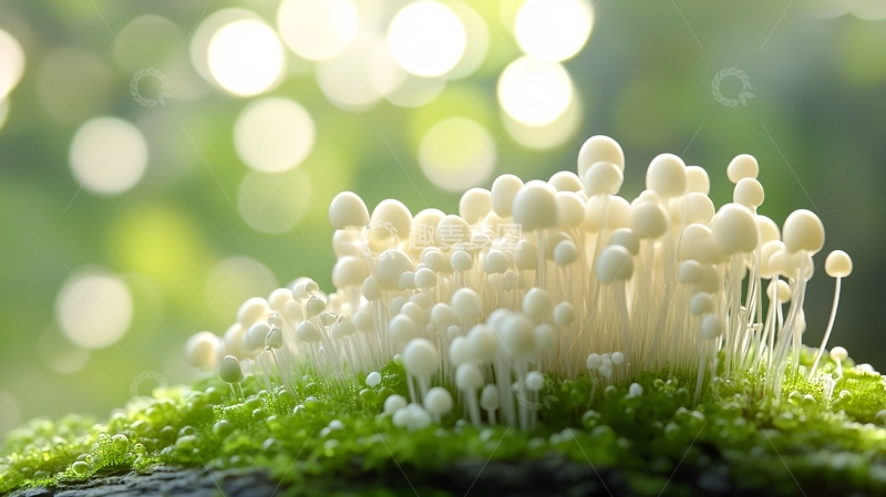 高清大图下载【趣麦麦图】梦幻蘑菇背景