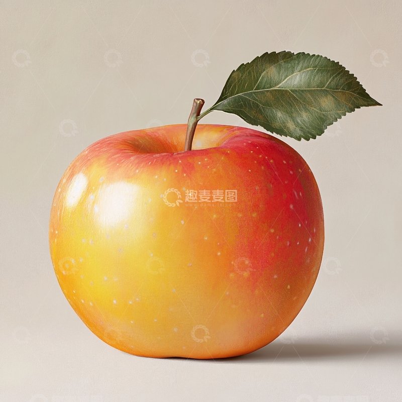 高清大图下载【趣麦麦图】写实苹果
