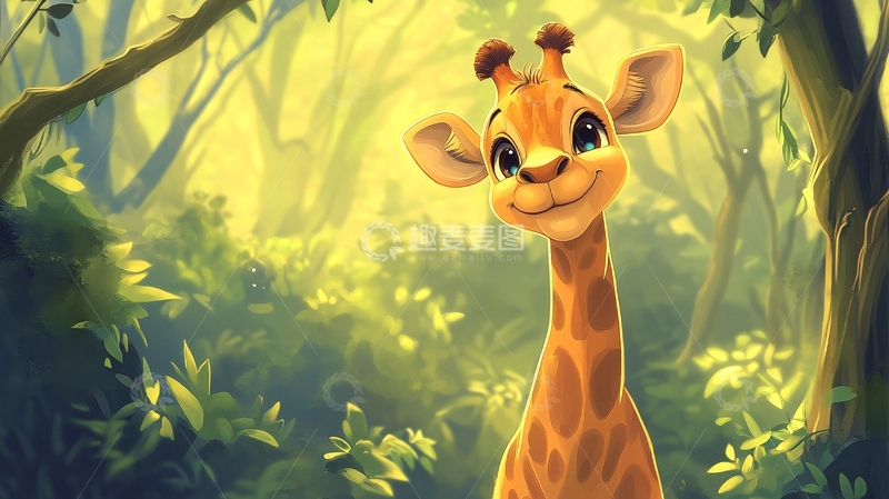 高清大图下载【趣麦麦图】版长颈鹿