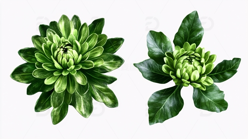 高清大图下载【趣麦麦图】多肉植物插画