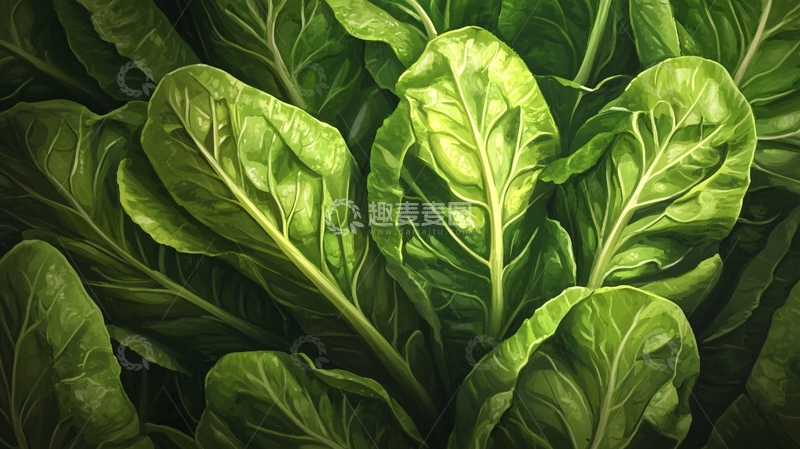 高清大图下载【趣麦麦图】青菜插画