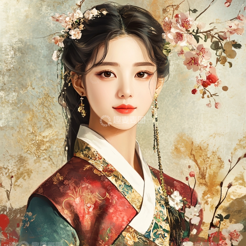 高清大图下载【趣麦麦图】立绘美女