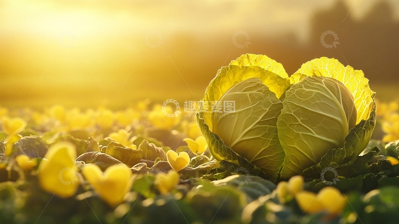 高清大图下载【趣麦麦图】阳光与包菜