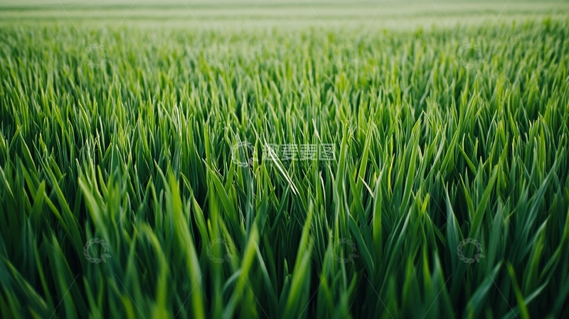 高清大图下载【趣麦麦图】春天返青的麦田