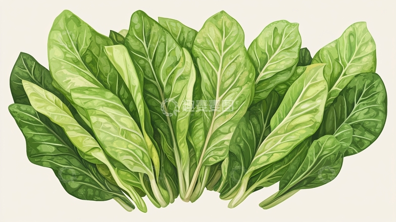 高清大图下载【趣麦麦图】青菜插画1