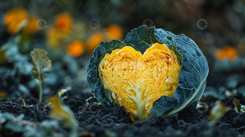 高清大图下载【趣麦麦图】秋天白菜地