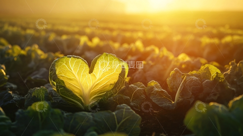 高清大图下载【趣麦麦图】露天黄心菜2