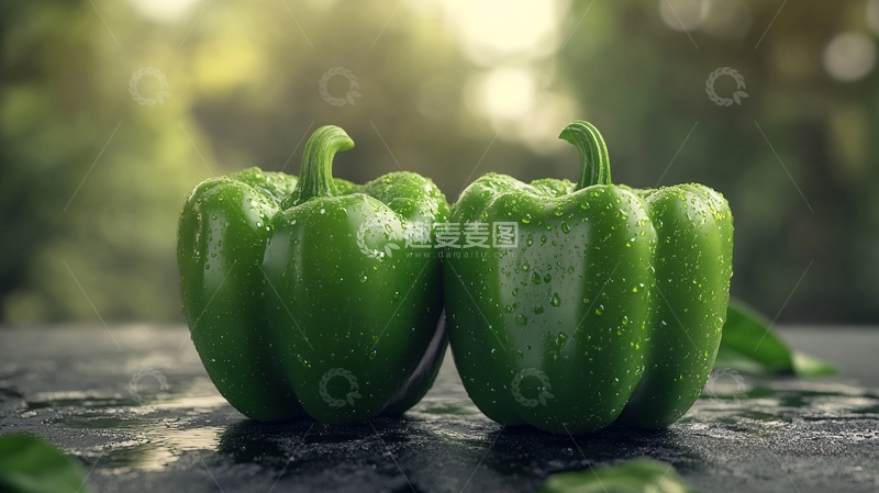 高清大图下载【趣麦麦图】高清青椒背景7
