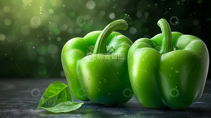 高清大图下载【趣麦麦图】高清青椒背景3