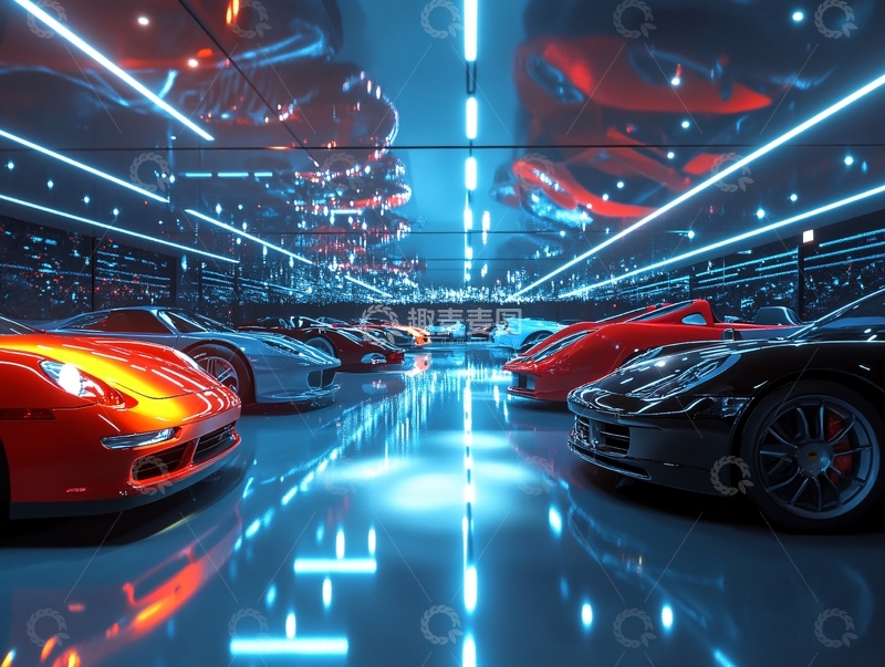 高清大图下载【趣麦麦图】汽车科技背景