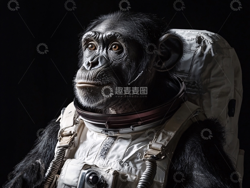 高清大图下载【趣麦麦图】动物宇航员
