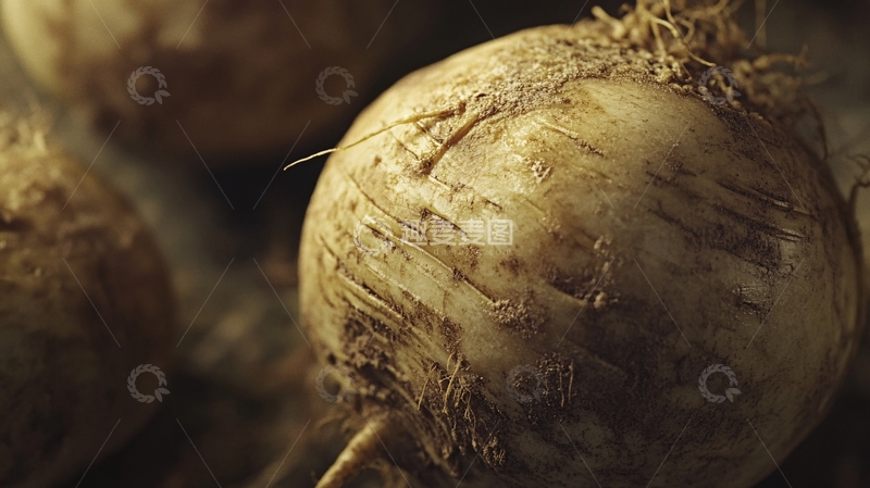 高清大图下载【趣麦麦图】芥菜疙瘩特写