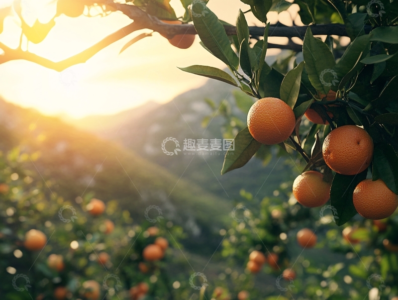 高清大图下载【趣麦麦图】蜜桔风光