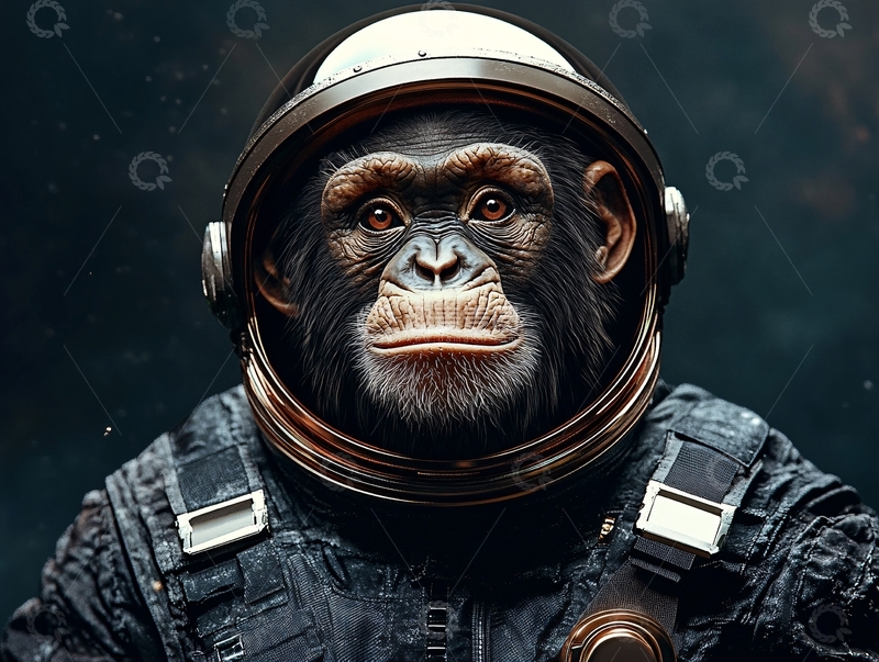 高清大图下载【趣麦麦图】动物宇航员2