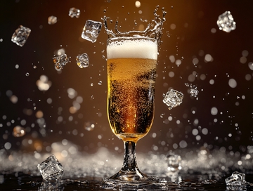 啤酒水花质感特效5