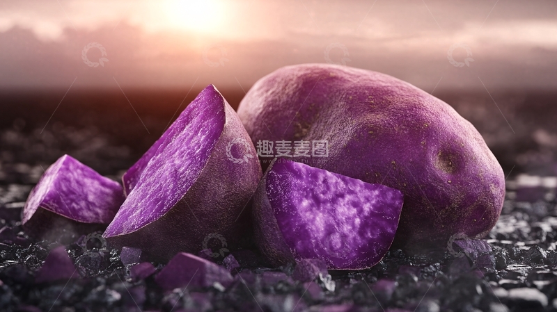 高清大图下载【趣麦麦图】高清紫薯背景5