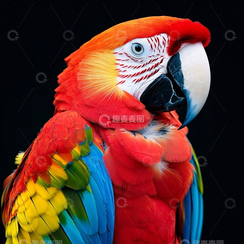 高清大图下载【趣麦麦图】-高清鹦鹉特写