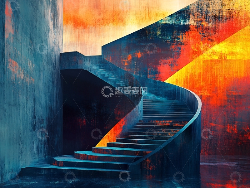 高清大图下载【趣麦麦图】楼梯美学