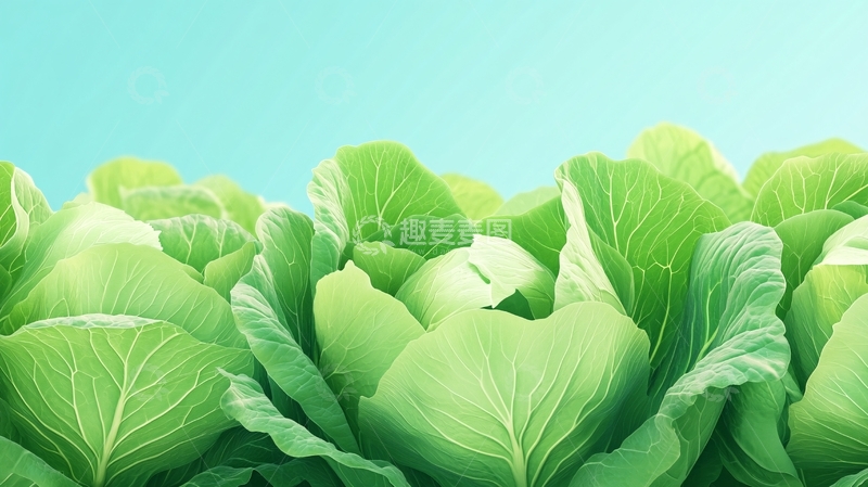 高清大图下载【趣麦麦图】青菜插画2