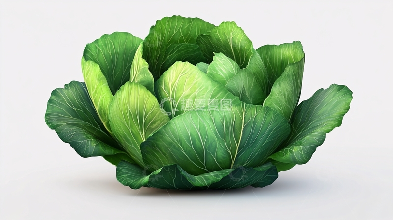 高清大图下载【趣麦麦图】卷心菜插画4