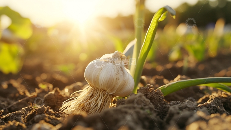 高清大图下载【趣麦麦图】阳光下的大蒜头3