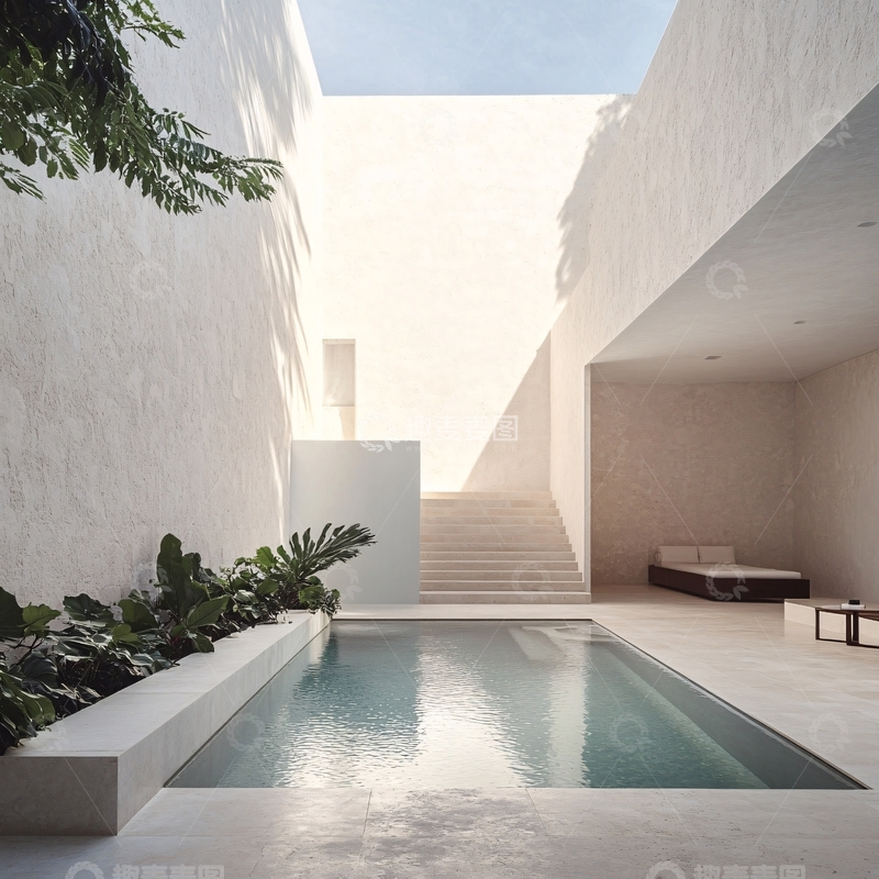 高清大图下载【趣麦麦图】极简主义庭院