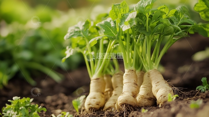 高清大图下载【趣麦麦图】萝卜生长过程