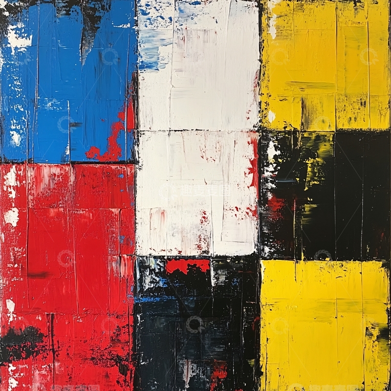 高清大图下载【趣麦麦图】色块油画