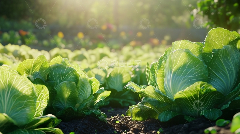 高清大图下载【趣麦麦图】阳光下的青菜13