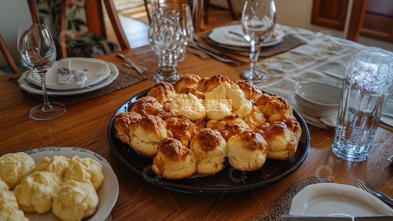 高清大图下载【趣麦麦图】餐桌上烘焙