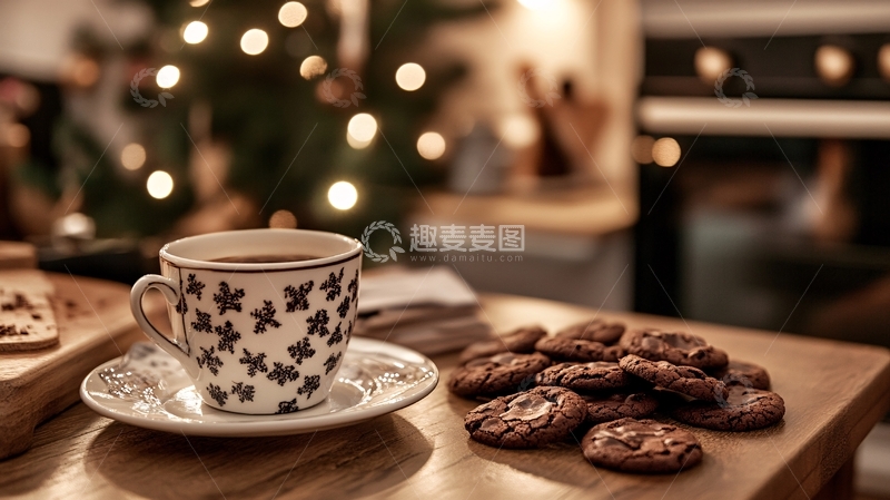 高清大图下载【趣麦麦图】圣诞下午茶