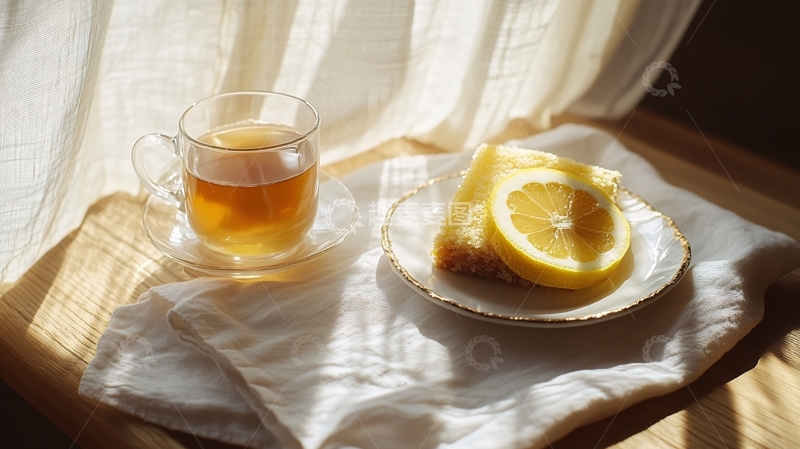 高清大图下载【趣麦麦图】热柠檬热柠檬茶