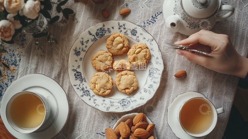 高清大图下载【趣麦麦图】下午茶饼干